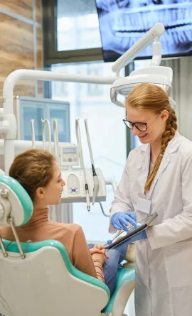Doctor with child patient